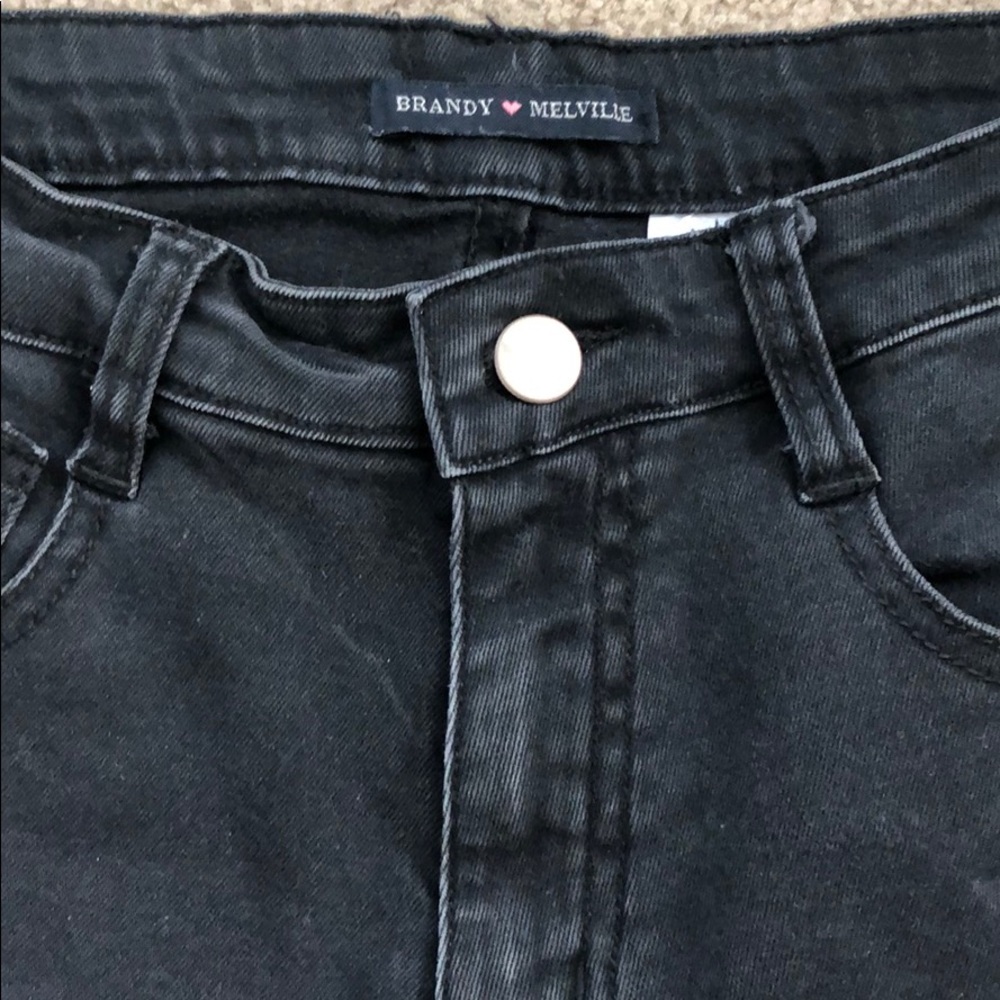 Brandy Melville small high waist black shorts.